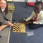 playing draughts